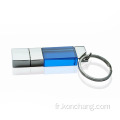 Petit logo 3D de lecteur flash USB en verre cristal